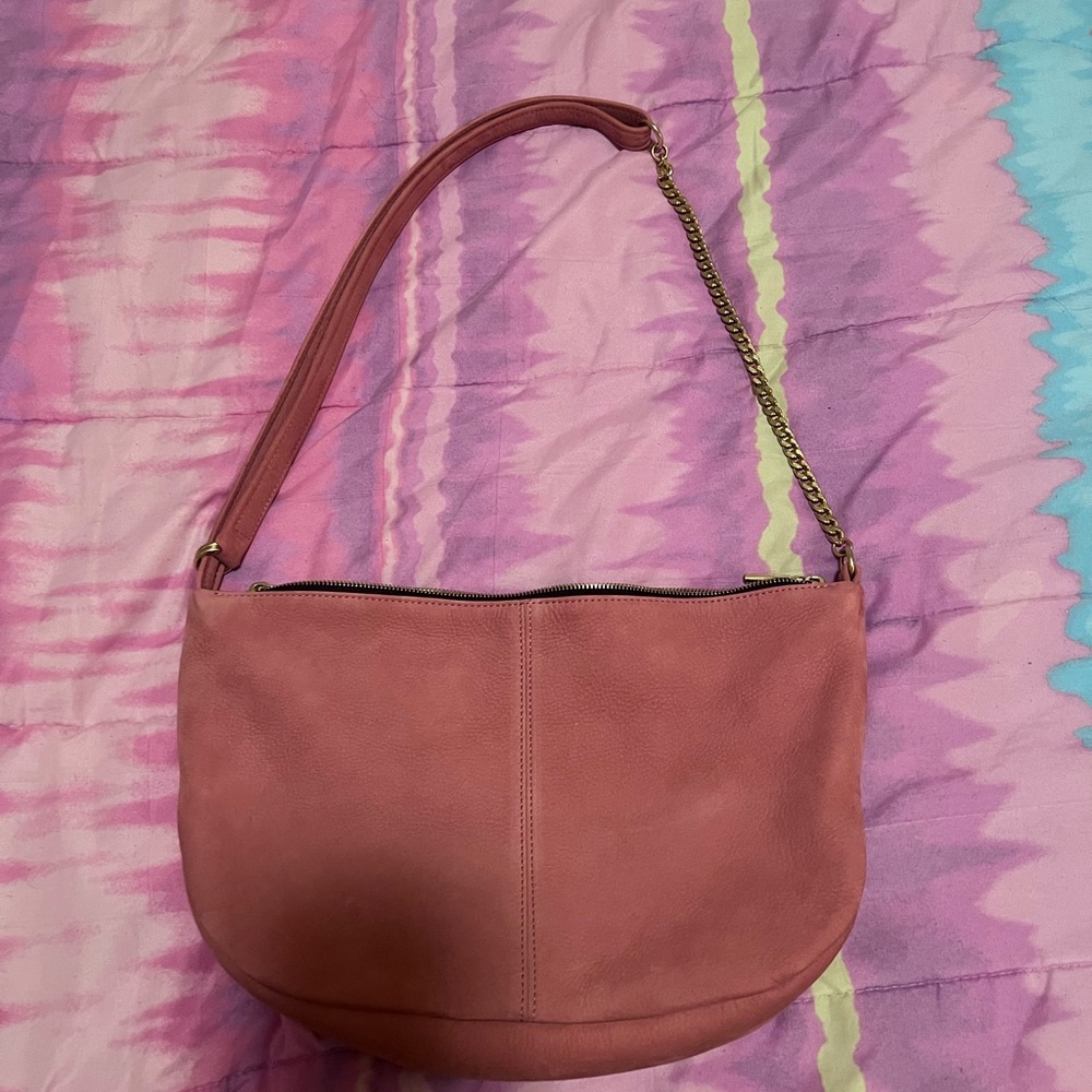 Opelle Alma sling bag in Rosa nubuck